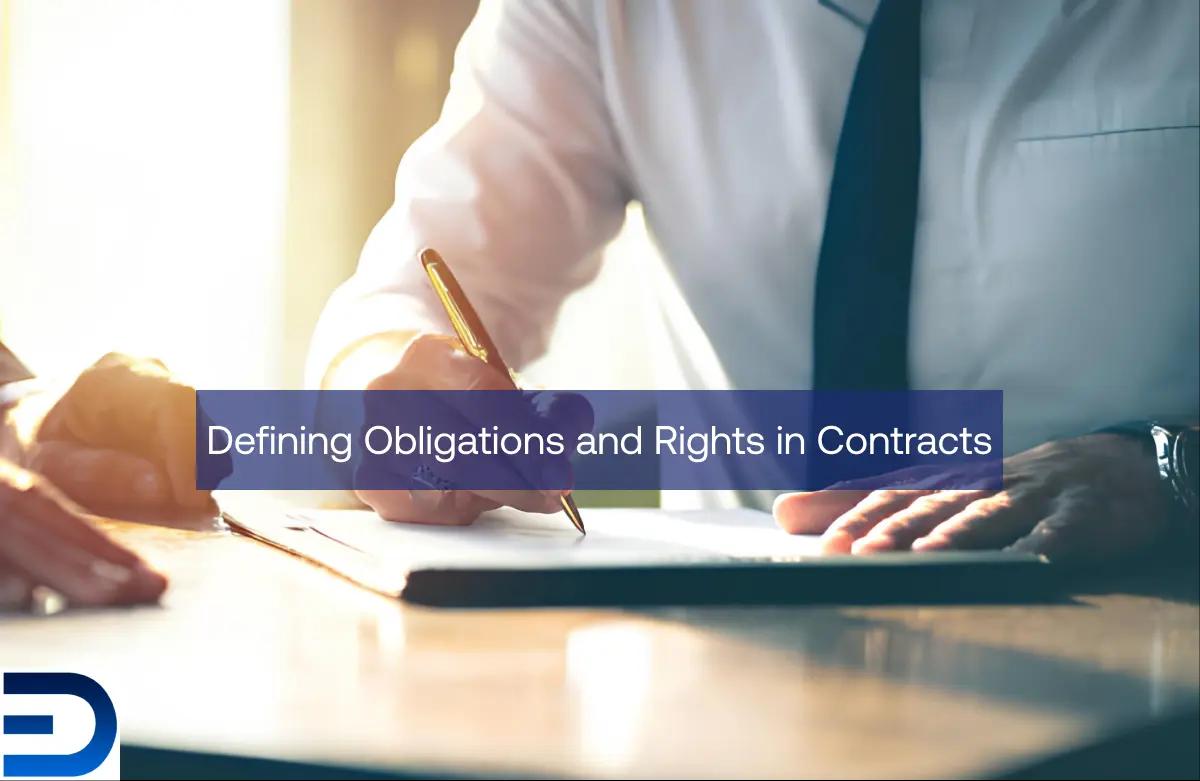 Defining Obligations and Rights in Contracts