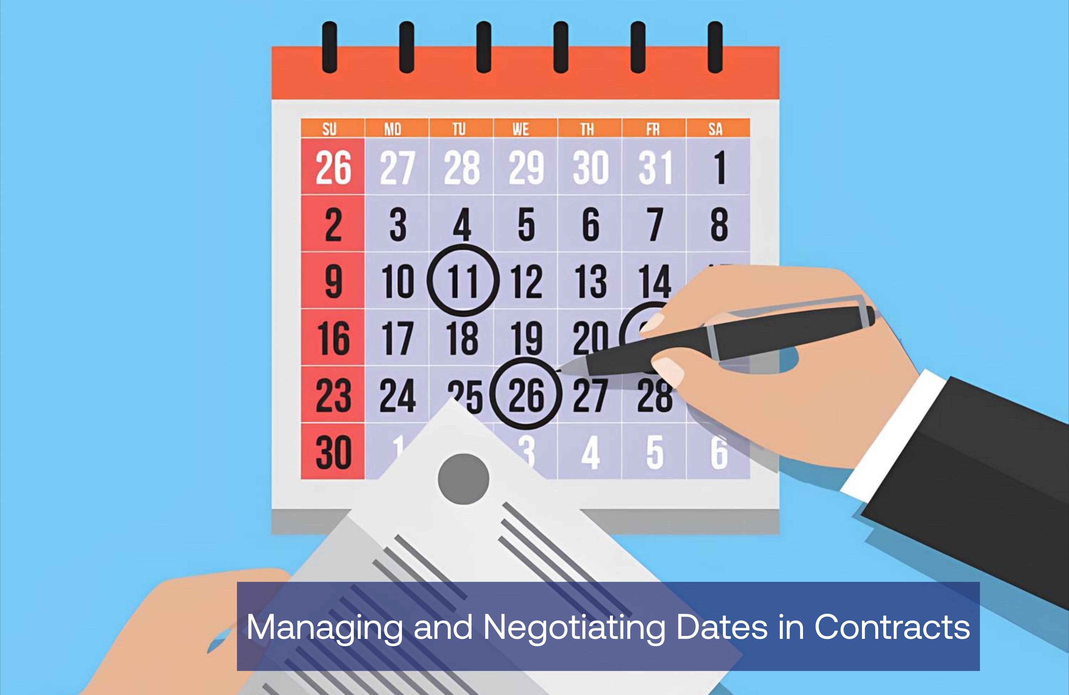 Managing and Negotiating Dates in Contracts