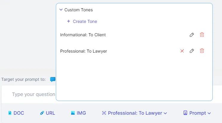 Customization and Tone Modification